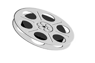 Film reel graphic
